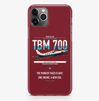Thumbnail for Socata TBM 700 design on dark red magsafe iphone case, for iPhone Pro Max