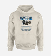 Thumbnail for PW4000-112 design on khaki hoodie single side