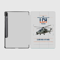 Thumbnail for HAL LCH Prachand design on light gray samsung tablet tablet case