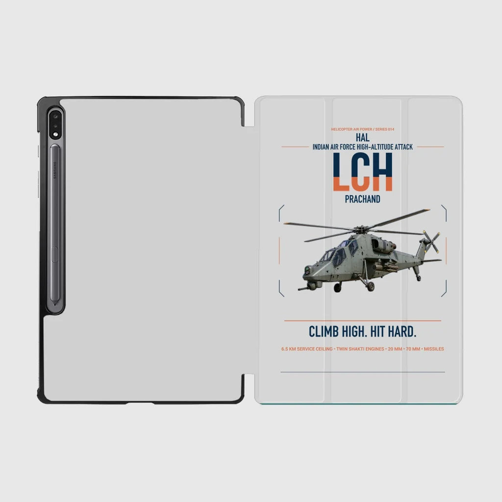 HAL LCH Prachand design on light gray samsung tablet tablet case