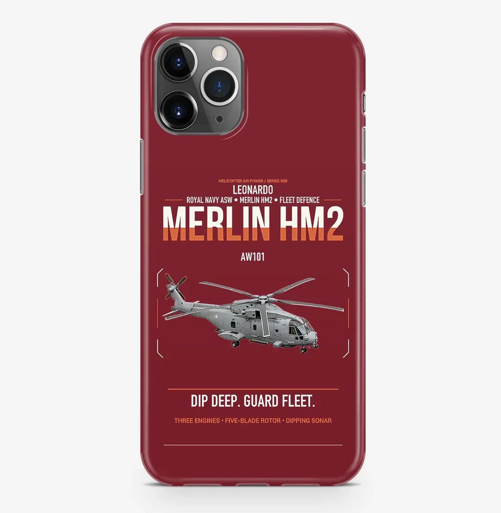 Leonardo AW101 Merlin HM2 design on dark red magsafe iphone case, for iPhone Pro Max
