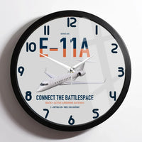 Thumbnail for E-11A BACN design on light gray framed wall clock