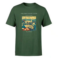 Thumbnail for VINTAGE G4107 - The First Flight Cover - Premium T-Shirt design on darkgreen premium t shirt