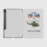 Thumbnail for Bell Canada CH-146 Griffon design on light gray samsung tablet tablet case