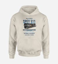 Thumbnail for SPEY 511 design on khaki hoodie single side