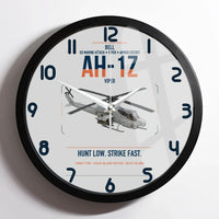 Thumbnail for Bell AH-1Z Viper design on light gray framed wall clock