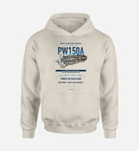 Thumbnail for PW150A design on khaki hoodie single side