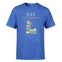 Thumbnail for Pangborn Memorial Airport (EAT) T-Shirt single-side front print in Blue | pangborn-memorial-airport-eat-double-side-t-shirt