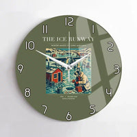 Thumbnail for VINTAGE G4041 - The Ice Runway - Designed Wall Clocks design on greenarmy no-frame