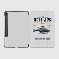 Thumbnail for Bell 429 design on light gray samsung tablet tablet case