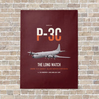 Thumbnail for P-3C Orion vertical canvas print - no frame - dark red background