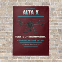Thumbnail for Freefly Alta X vertical canvas print - no frame - dark red background