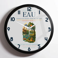 Thumbnail for Chippewa Valley Regional Airport (EAU) design on light gray framed wall clock