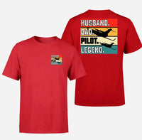 Thumbnail for Customisable Husband & Dad & Pilot T-Shirt - view 6