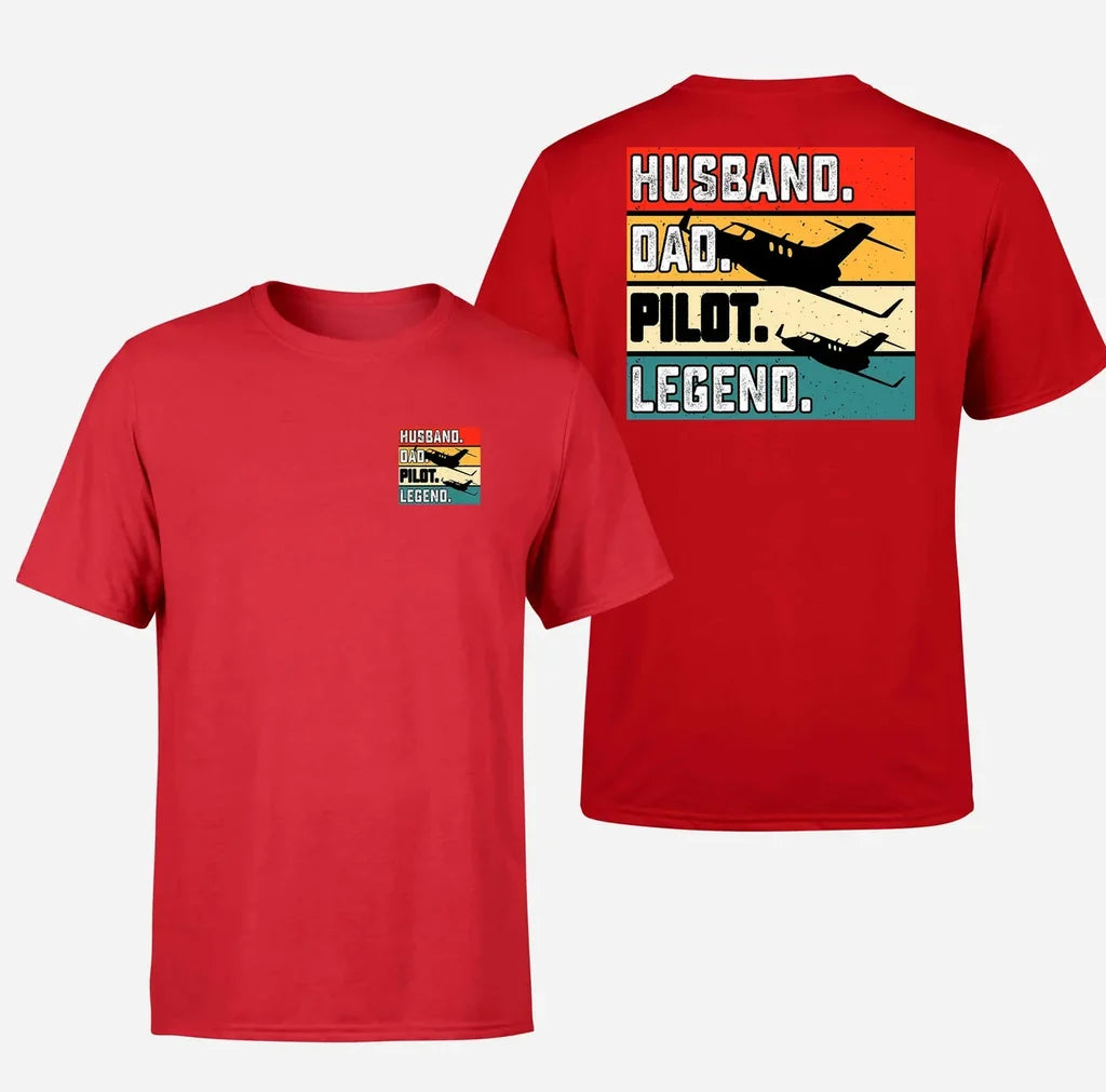 Customisable Husband & Dad & Pilot T-Shirt - view 6