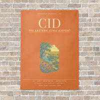 Thumbnail for The Eastern Iowa Airport CID - Canvas Framed - Orange