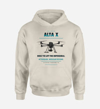 Thumbnail for Freefly Alta X design on khaki hoodie single side