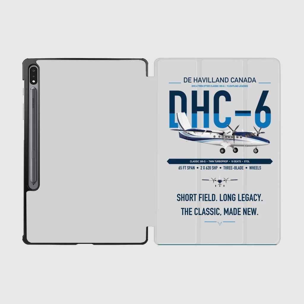 DHC-6 Twin Otter Classic 300-G design on light gray samsung tablet tablet case