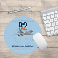 Thumbnail for Avro Vulcan B2 design on light blue round mouse pad