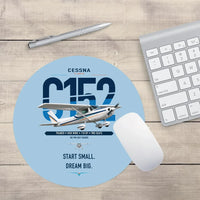 Thumbnail for Cessna 152 design on light blue round mouse pad