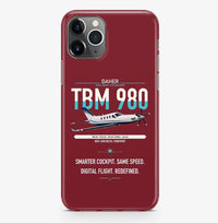 Thumbnail for Daher TBM 980 design on dark red magsafe iphone case, for iPhone Pro Max