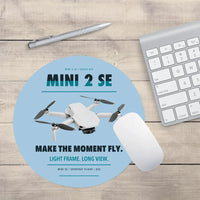 Thumbnail for DJI Mini 2 SE design on light blue round mouse pad