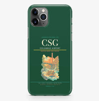 Thumbnail for Columbus Airport (CSG) design on dark green iPhone 16 Pro MagSafe case