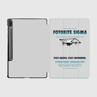 Thumbnail for Fotokite Sigma design on light gray samsung tablet tablet case