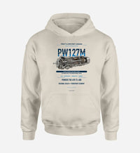 Thumbnail for PW127M design on khaki hoodie single side