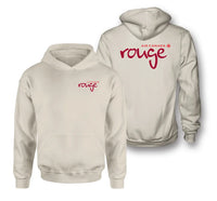 Thumbnail for Air Canada rouge Airlines logo on khaki double side hoodie