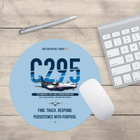 Thumbnail for Airbus C295 Armed ISR design on light blue round mouse pad