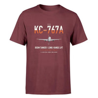Thumbnail for Boeing KC-767A design on dark red double-side t-shirt, single-side print