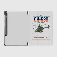 Thumbnail for Bell OH-58D Kiowa Warrior design on light gray samsung tablet tablet case