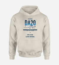 Thumbnail for Diamond DA20 design on khaki double-side hoodie, single-side print