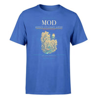 Thumbnail for Modesto City-County Airport (MOD) T-Shirt single-side front print in Blue | modesto-city-county-airport-mod-double-side-t-shirt