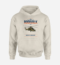 Thumbnail for Denel Rooivalk Mk 1F design on khaki double-side hoodie, single-side print