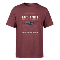 Thumbnail for MC-130J COMMANDO II design on dark red double-side t-shirt, single-side print