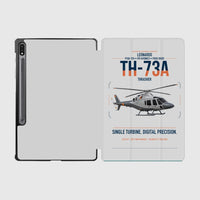 Thumbnail for Leonardo TH-73A Thrasher design on light gray samsung tablet tablet case