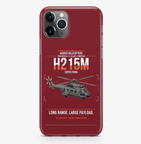 Thumbnail for Airbus H215M design on dark red magsafe iphone case, for iPhone Pro Max