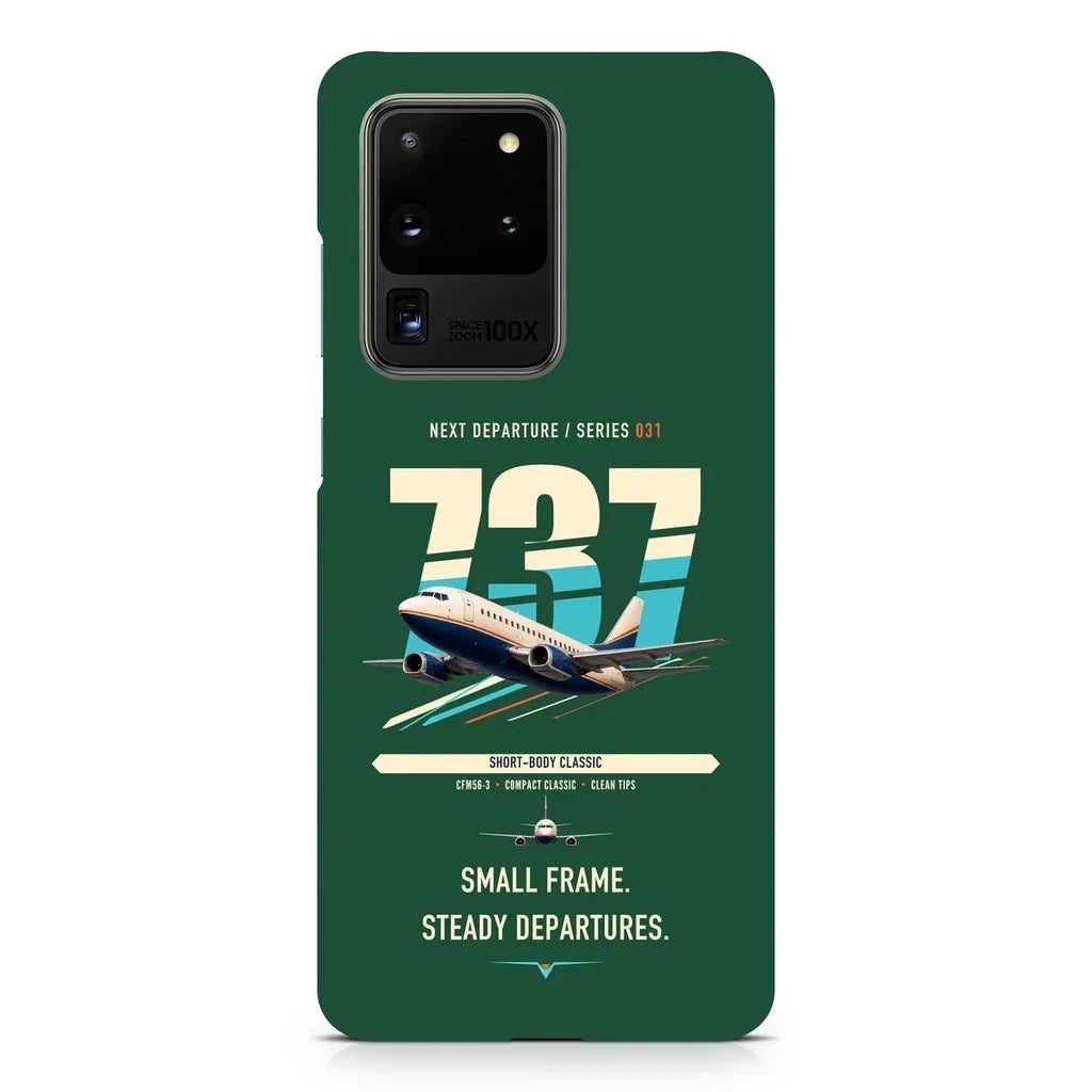 Boeing 737-500 Classic design on samsung case - dark green