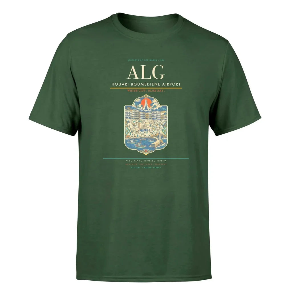 Algiers Airport (ALG) Premium T-Shirt Dark Green