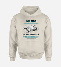 Thumbnail for DJI Neo design on khaki hoodie single side