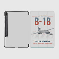 Thumbnail for B-1B Lancer design on light gray samsung tablet tablet case