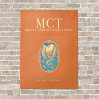 Thumbnail for Muscat International Airport MCT - Canvas Framed - Orange