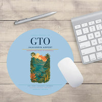 Thumbnail for Jalaluddin Airport (GTO) design on light blue round mouse pad