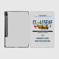 Thumbnail for Canadair CL-415EAF design on light gray samsung tablet tablet case