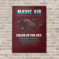 Thumbnail for DJI Mavic Air vertical canvas print - no frame - dark red background