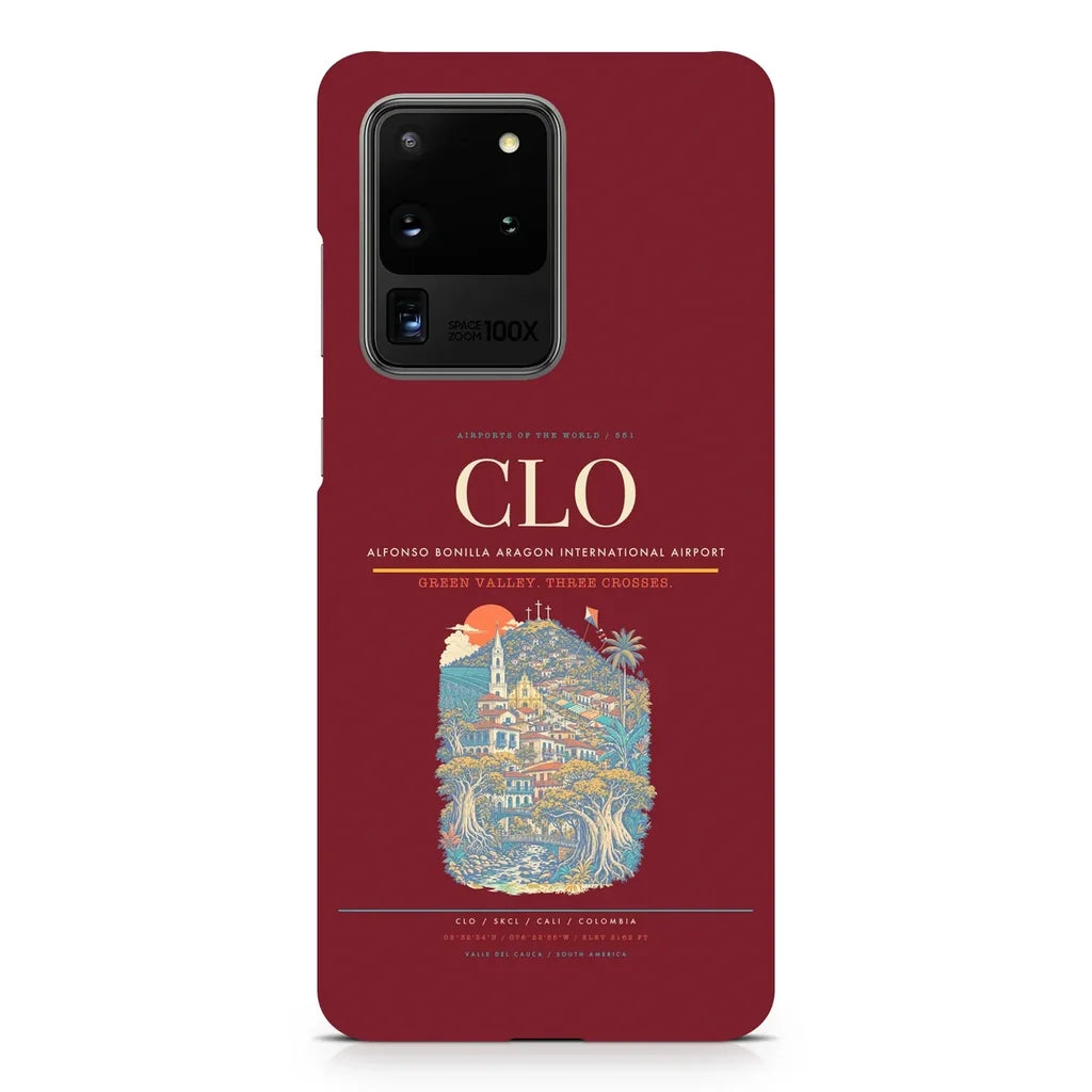 Alfonso Bonilla Aragon International Airport CLO Samsung Case - Dark Red