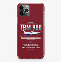 Thumbnail for Daher TBM 900 design on dark red magsafe iphone case, for iPhone Pro Max