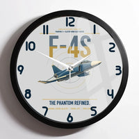 Thumbnail for F-4S Phantom II design on light gray framed wall clock